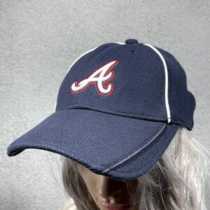 Atlanta Braves Hat New Era 39THIRTY Youth Blue MLB Baseball Fitted Cap OSFM